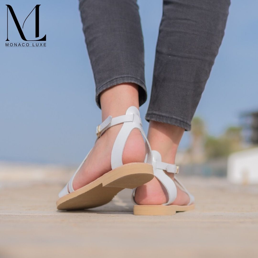 Selene | Monaco-Luxe™ - Sandales en cuir à brides fines pour femme