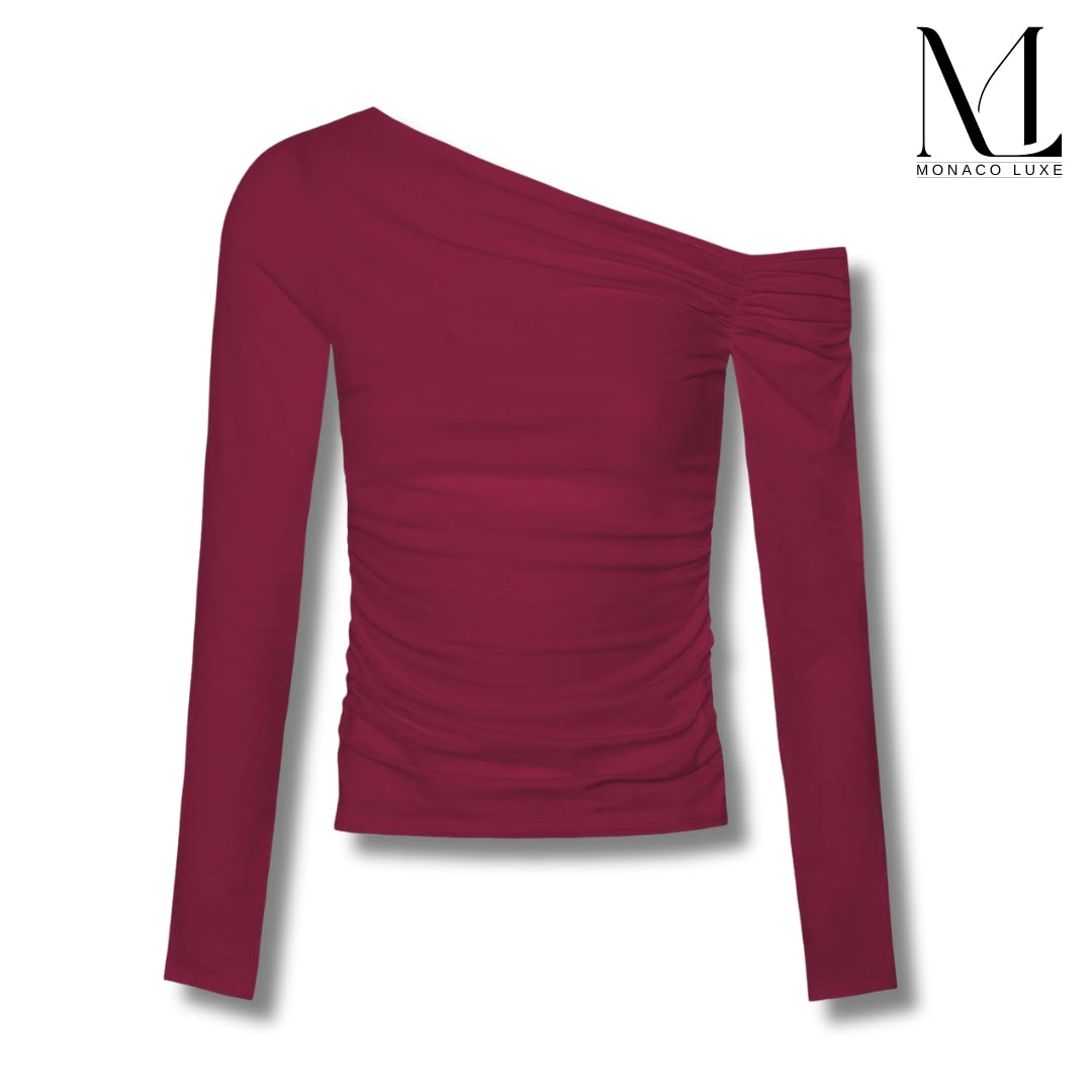 Monaco-Luxe™ | Top froncé à épaules dénudées