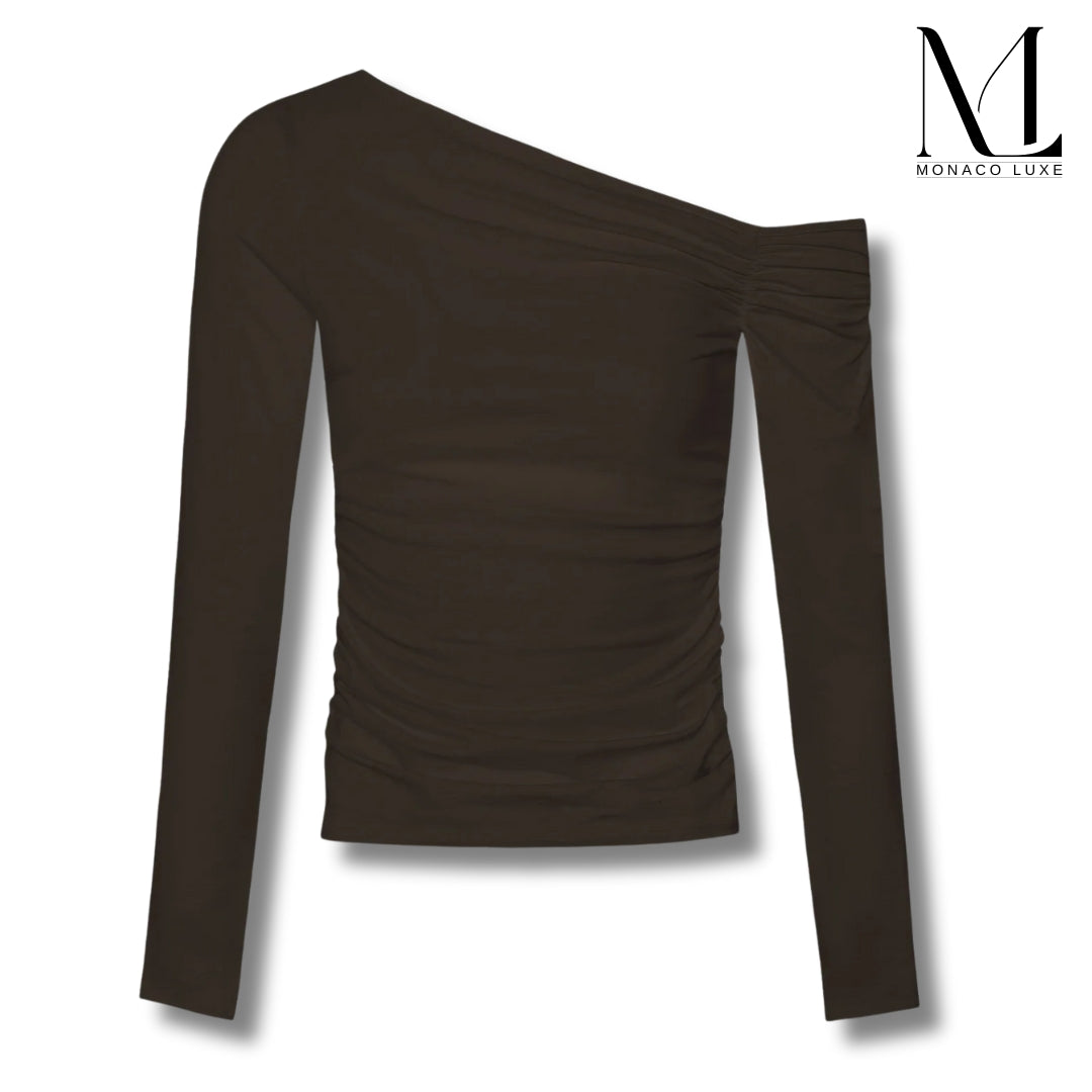 Monaco-Luxe™ | Top froncé à épaules dénudées