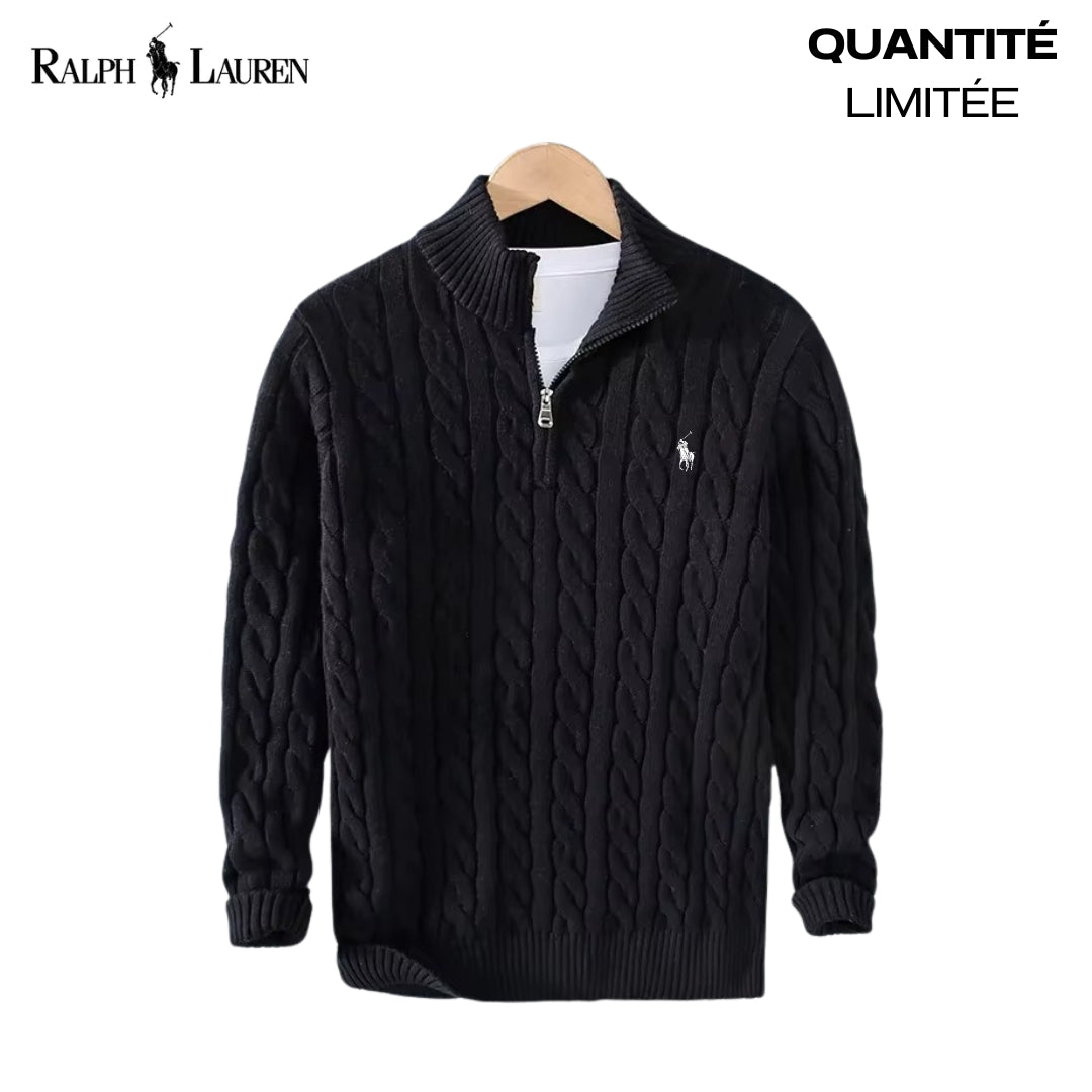RL™ | Pull Col Zippé Câblé – Édition Limitée