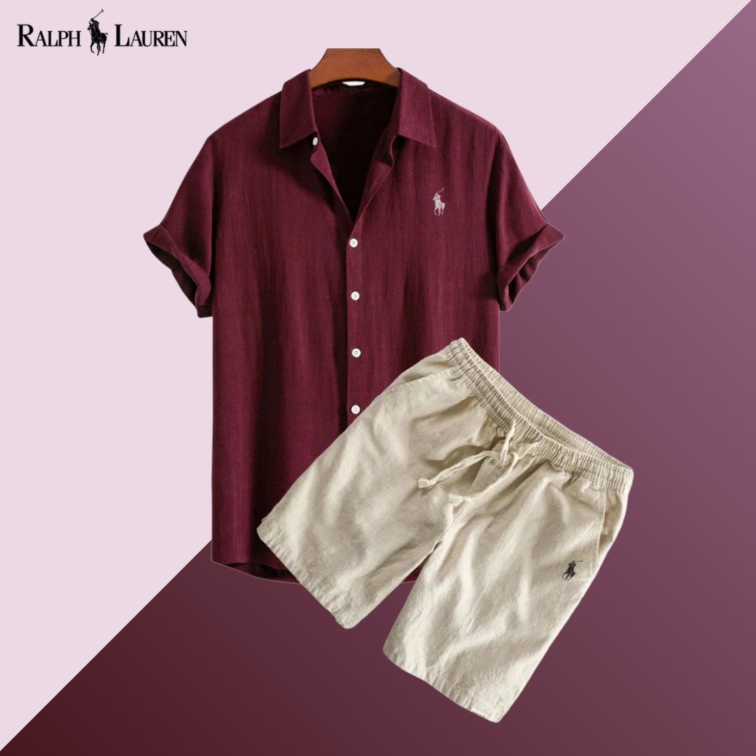 R&L | Ensemble chemise et short en lin